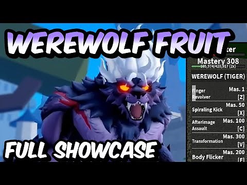 NEW Werewolf Fruit FULL SHOWCASE! | Blox Fruits Werewolf Fruit Full Showcase & Review