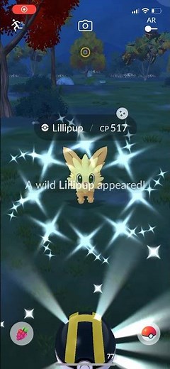Catching a shiny Lillipup then evolving it!￼￼