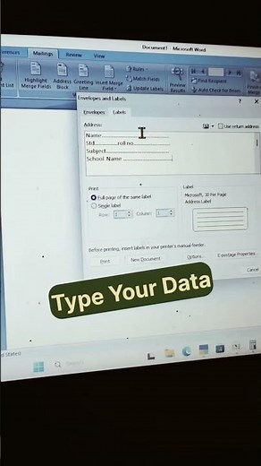 "Create Stunning Name Stickers in MS Word | Easy Tutorial!" # short