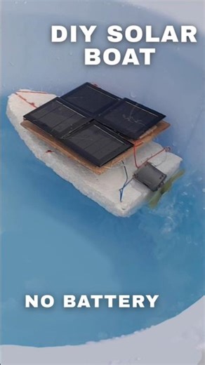 DIY Mini Solar Boat 🚤☀️ Final Result & Test