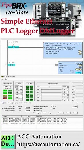 Simple Ethernet Do-More PLC Logger DMLogger