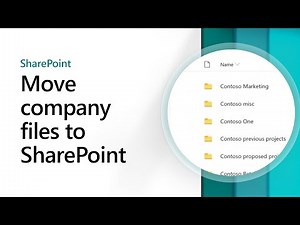 Move company files to SharePoint