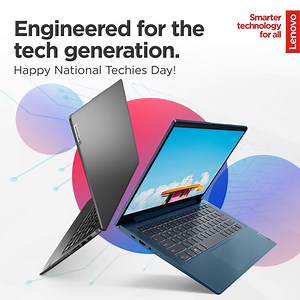 It’s National Techies Day! Celebrate the power of technology in today’s age and witness it yourself with the IdeaPad Slim 5i and IdeaPad Slim 5i Pro. Equipped with 12th Gen Intel® Core™ processors, these laptops are sure to win every techy person’s heart. Get the Ideapad Slim 5i for Php 49,995 or the IdeaPad Slim 5i Pro for Php 54,995 at Lenovo Experience Stores and authorized resellers nationwide: lenovoph.com/AuthorizedResellers Also available in our Lazada Flagship Store: https://lnv.gy/3K7Qa