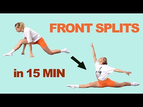 How to FRONT SPLIT in 15 min ! Short follow along routine for all levels! BEGINNER - ADVANCED