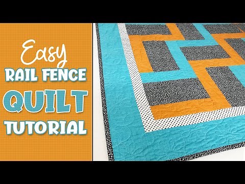 How to Make an Easy Rail Fence Quilt (Tutorial)