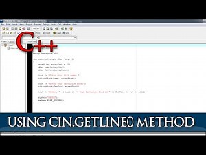 Using cin.getline() method in C++
