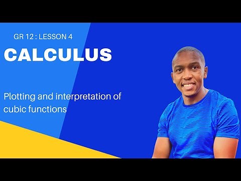 Grade 12 Calculus Lesson 4 | Plotting and Interpretation of Cubic Functions | Mlungisi Nkosi