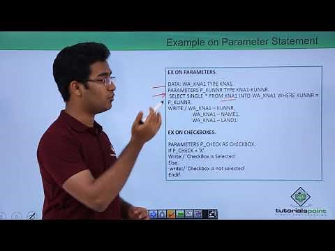 SAP ABAP - Selection screens - Parameter Options