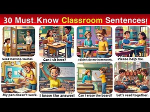 Speak English at School | 30 Easy Classroom Sentences for Daily Use