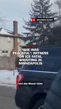 'She was peaceful': Witness on ICE fatal shooting in Minneapolis