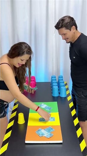 family game move the cups and match the colour win big prizes 🏆 🤑 #gameplay