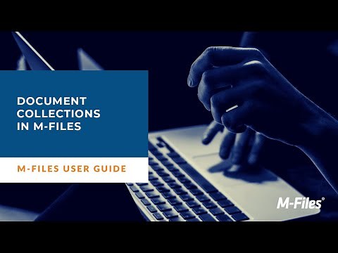 Creating Document Collections in M-Files | Intelligent Information Management System