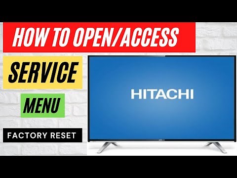 HOW TO OPEN HITACHI TV SERVICE MENU || ACCESS HITACHI TV SERVICE MENU CODE