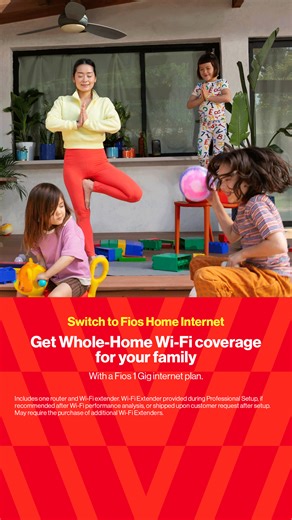 Keep the whole fam connected w/ Whole-Home Wi-Fi coverage | Verizon | Facebook