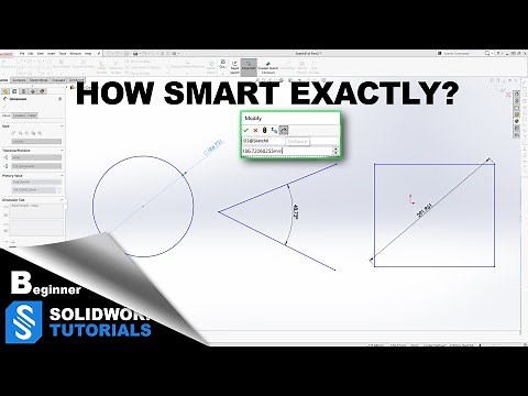 Smart Dimension in SolidWorks for Beginners with Ryan