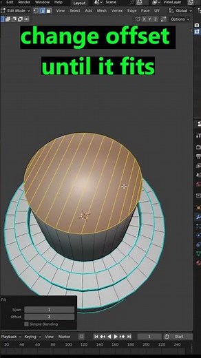Trick to smartly fill mesh in Blender #blenderustad