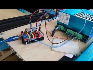 arduino uno + cnc shield v3 with laser c02 cnc diy