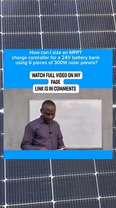 How can I size an MPPT charge controller for a 24V battery bank using 6 pieces of 300W solar panels? #solarenergy | Solarwatt NG