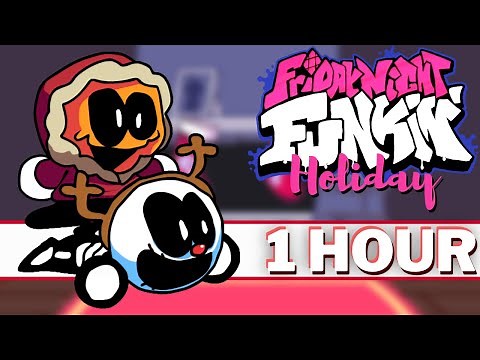 SANTA - Friday Night Funkin Mod (FNF Songs 1 HOUR) The Holiday Christmas Mod FNF OST
