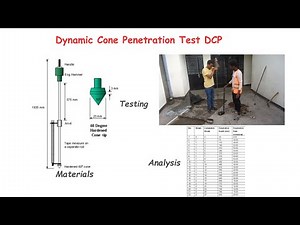 Dynamic cone penetration test