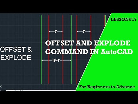Offset and Explode command in Autocad | Lesson # 18 | how to use offset and explode command