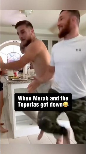 Merab and the Topuria brothers dancing together😅