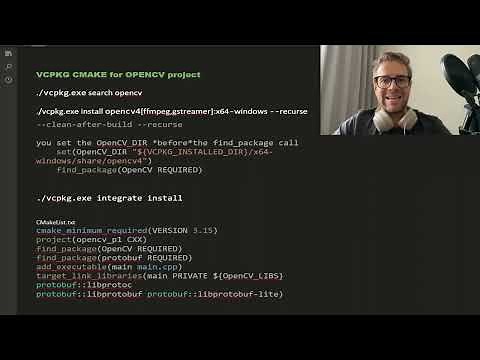 VCPKG basic tutorial for OpenCV CMAKE projects