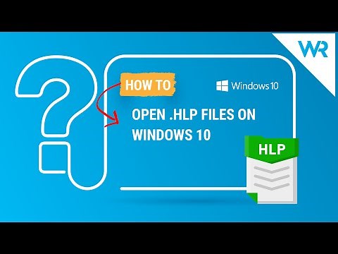 How to open hlp files on Windows 10