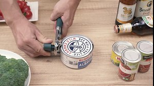 Amazon.com: Beneno Heavy Duty Hand Can Opener Manual with Magnet, Durable Sharp Carbon Steel Blade Smooth Cutting, Big Effort-Saving Knob, Soft Grip Handle, Multifunctional Kitchen Tool with Bottle Opener, Purple : Home & Kitchen