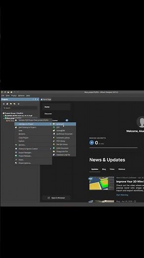 New Project in Altium Designer (Step-by-Step) (v24-25)/beginner