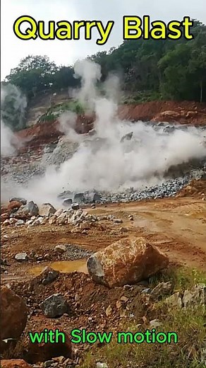 Massive Quarry Blast Captured in Slow Motion