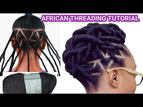 DIY AFRICAN THREADING TUTORIAL FOR BIGGINERS STEP-BY-STEP