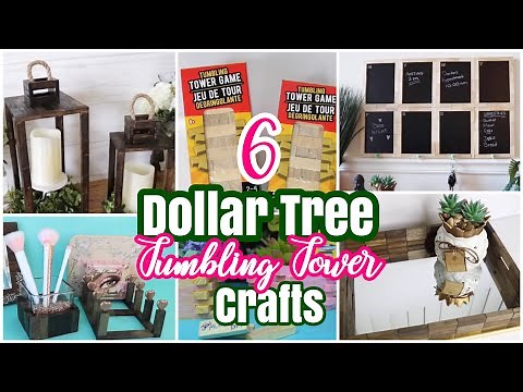 6 Best DOLLAR TREE DIY Tumbling Tower Crafts