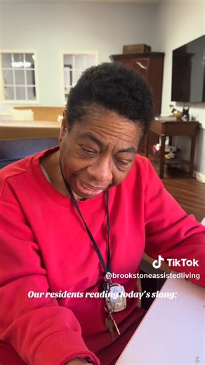 22 reactions · 5 comments | Teaching our residents today’s slang words! | BrookStone Assisted Living | Facebook