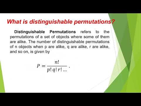 GRADE 10 MATH LESSON solves Distinguishable and Circular Permutations