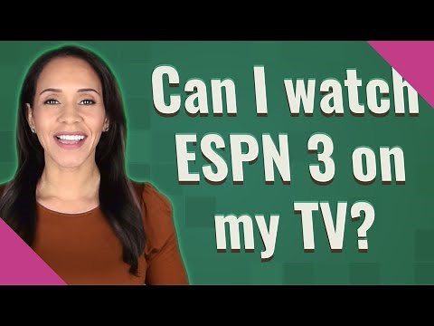 Can I watch ESPN 3 on my TV?