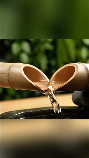 ASMR: Relaxing Water Sounds from a Bamboo Fountain 🎍 #Zen #ASMR #AI