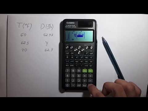 How to Interpolate using Casio fx-991ES PLUS