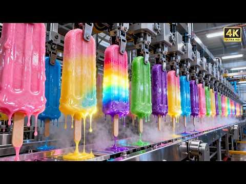 Inside a Modern Ice Cream Factory: From Raw Ingredients to Frozen Perfection • Full Process