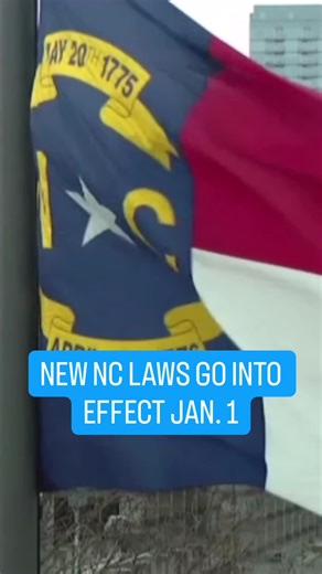 New North Carolina Laws Taking Effect in January 2024