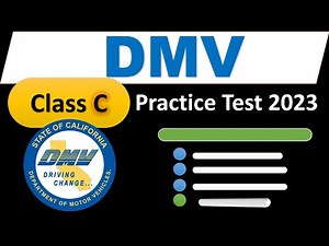 DMV Class C Practice Test California 2023 - Pass Your Driving Test On The First Try! #californiadmv