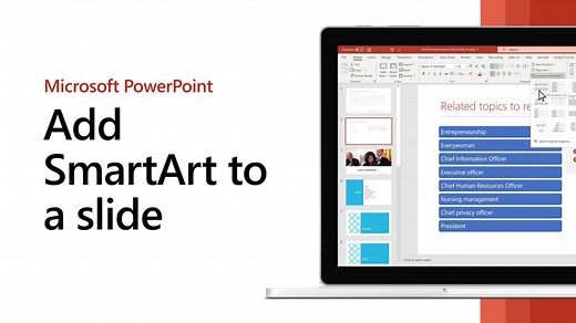 Video: Create a SmartArt graphic from a list