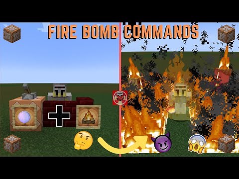 Command Block Tutorial #150: Fire Bomb Commands in Minecraft (1.19+)