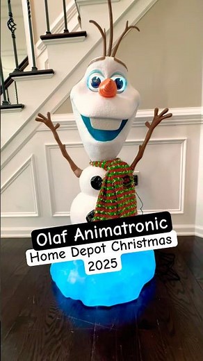 Olaf Animatronic is Finally Here! ❄️ | Home Depot 2025 Christmas Lineup