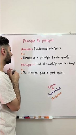 Principle vs. Principal