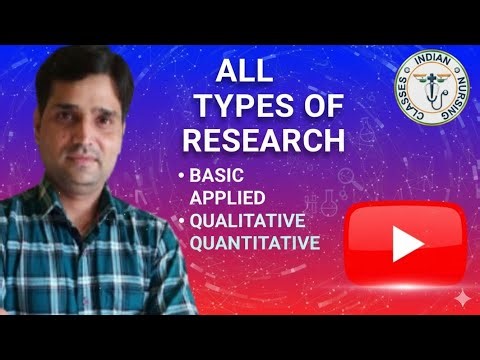 All Types of Nursing Research in One Video GNM,B.Sc and M.Sc Nursing #Indian Nursing Classes 