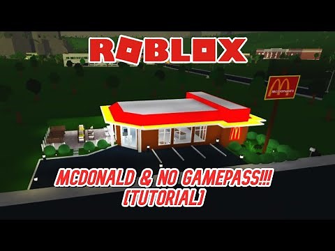 How to make a Mcdonald+Nogamepass [Tutorial] | Roblox - Bloxburg