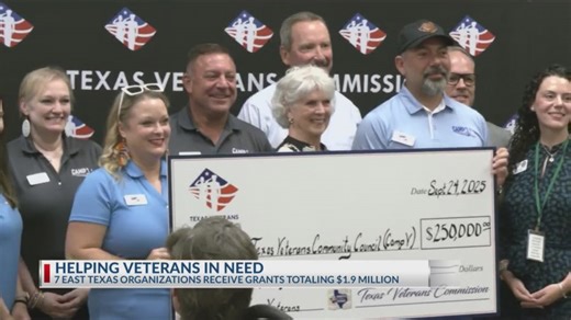 Texas Veterans Commission awards $1.9 million to East Texas groups