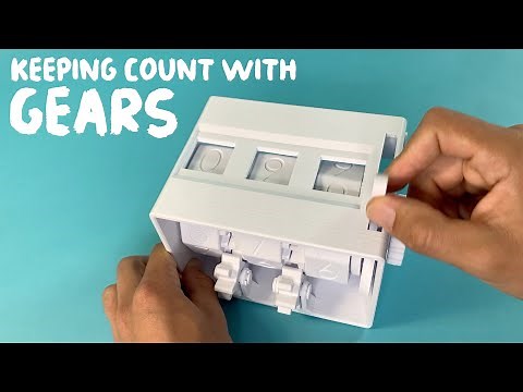 The Mechanical Counter - Fully 3D Printed Mechanical Machine