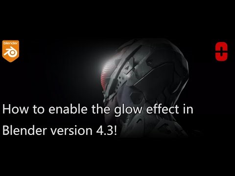 How to enable the glow effect in Blender version 4.3!